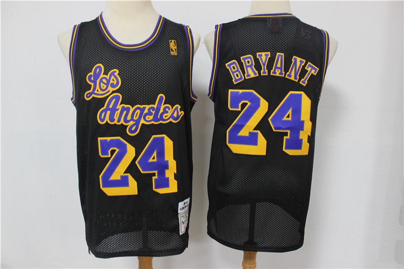 Men Los Angeles Lakers #24 Bryant Black Classic retro Limited Edition NBA Jersey